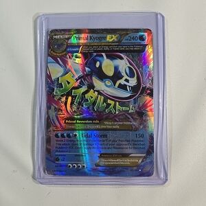 Pokemon Primal Kyogre EX Trading Card - Blue and Gold